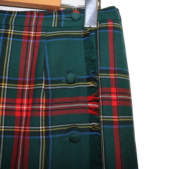 ALJean of Canada Green Princess Mary Royal Tartan Wool Kilt - Picture 5 of 6